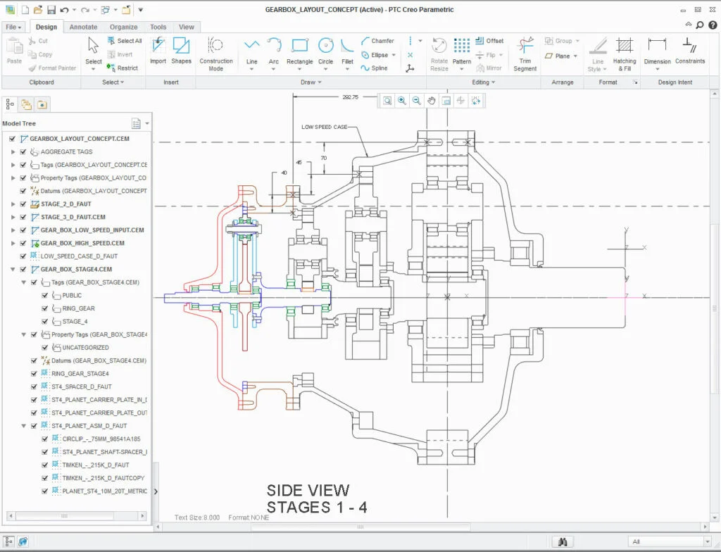 Formation CREO LAYOUT – Conception 2D structurée pour assemblages 3D