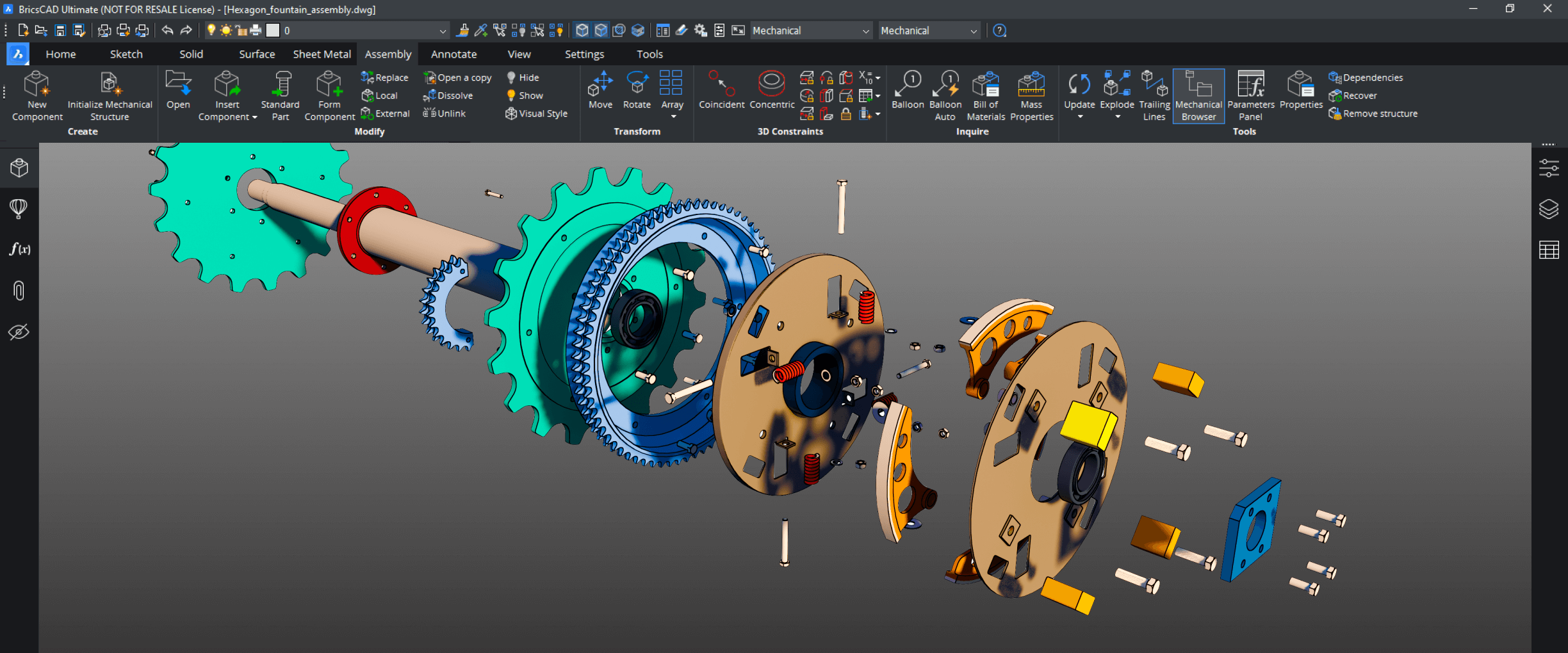 Formation BricsCAD Mécanique – CAO mécanique avancée avec modélisation 3D, tôlerie et assemblage