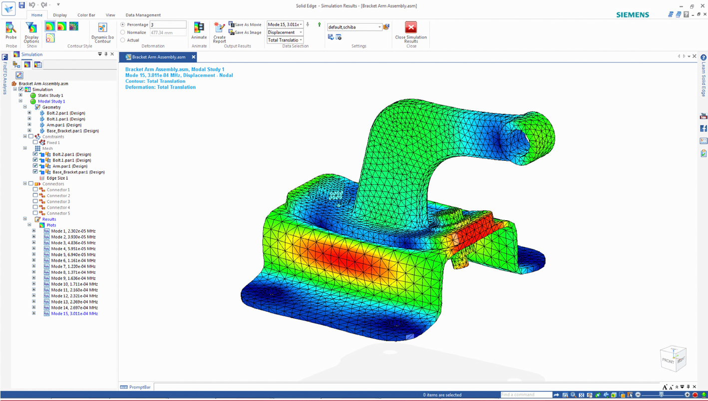 Formation Solid Edge Simulation – Analyse mécanique par éléments finis – CAE intégrée à Solid Edge