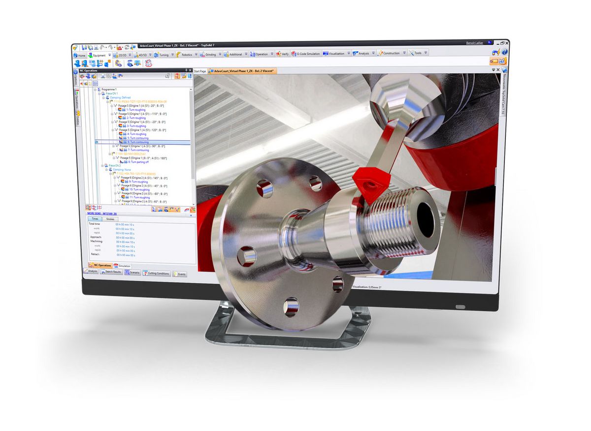 Formation TopSolid'Cam – Tournage CN – Programmation et optimisation des trajectoires