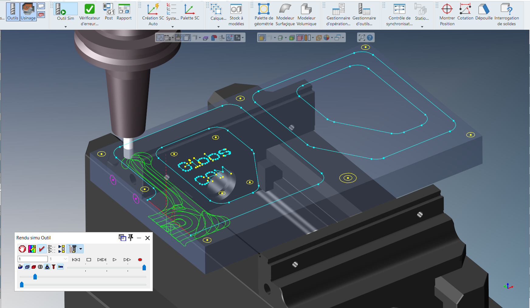 Formation SolidCAM Fraisage 2D – CFAO intégrée SolidWorks – Programmation CN