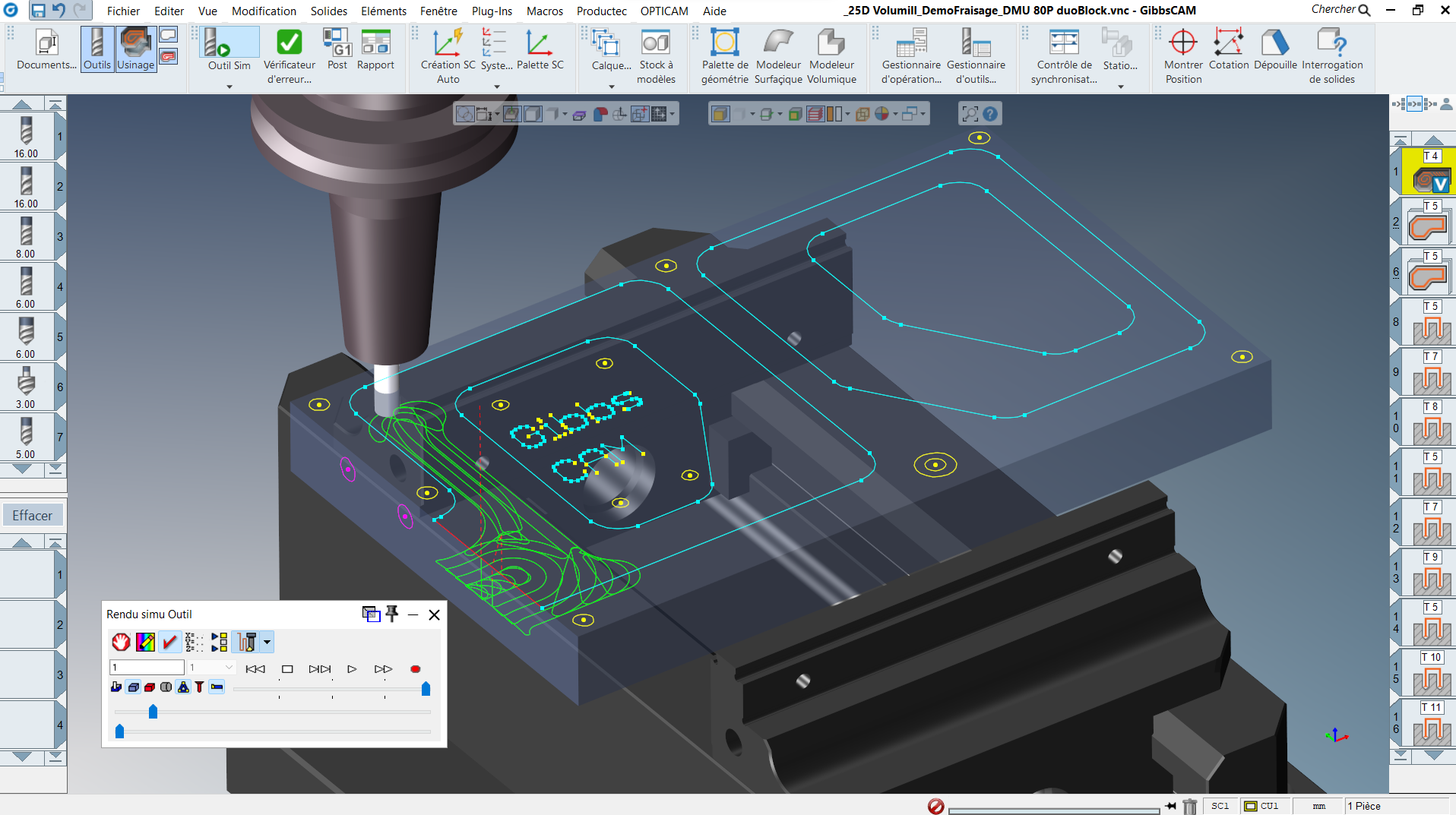 Formation WorkNC – Usinage CNC 2D et Contours – Parcours d’outil et stratégie de fraisage